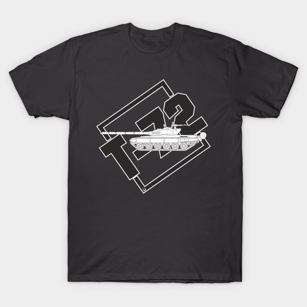 An early version of the USSR T-72 tank T-Shirt by FAawRay